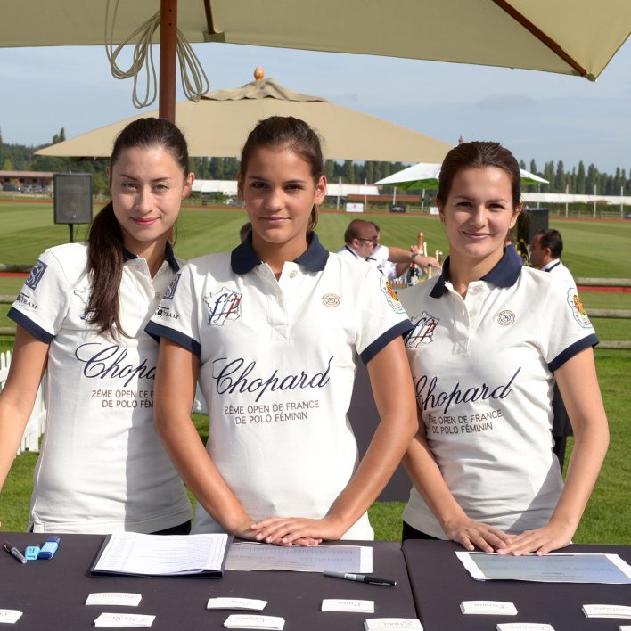 Hôtesses d'accueil lors de l'Open de France de Polo féminin CHOPARD